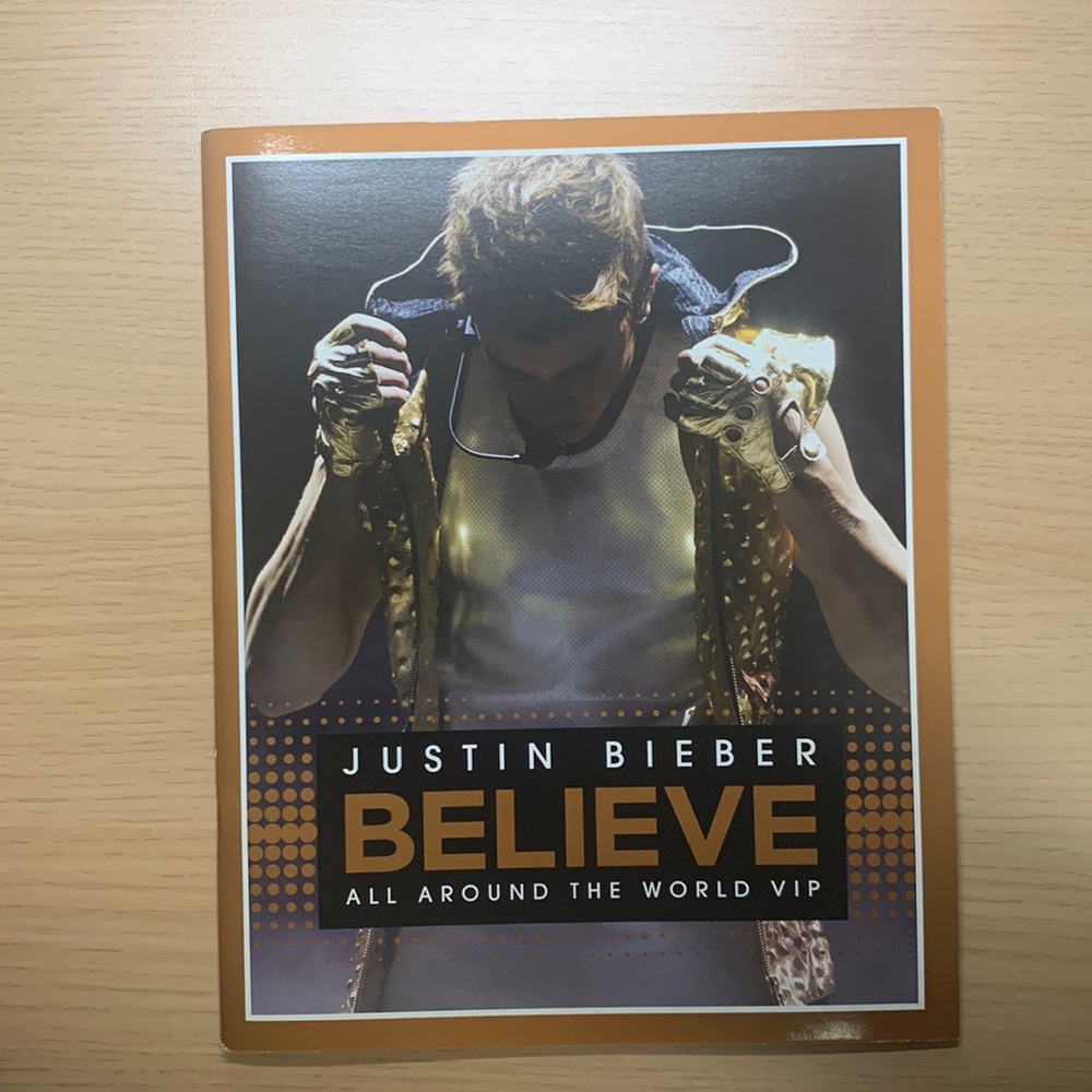 Justin Bieber Tour Booklet